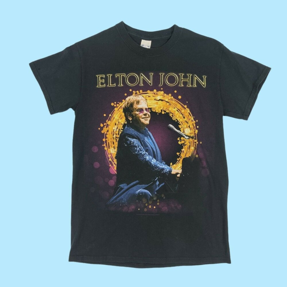 ELTON‎ JOHN The Million Dollar Piano T-Shirt 2015 MENS S